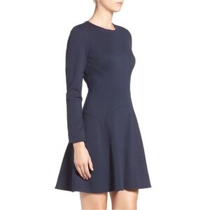 Eliza J Midnight Blue Long Sleeve Dress